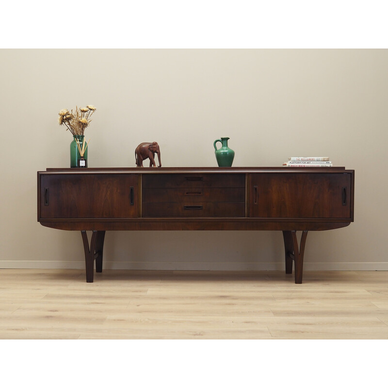 Vintage walnut sideboard, Denmark 1960s