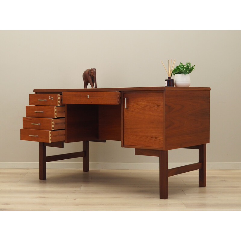 Scrivania vintage in teak, Danimarca, anni '70