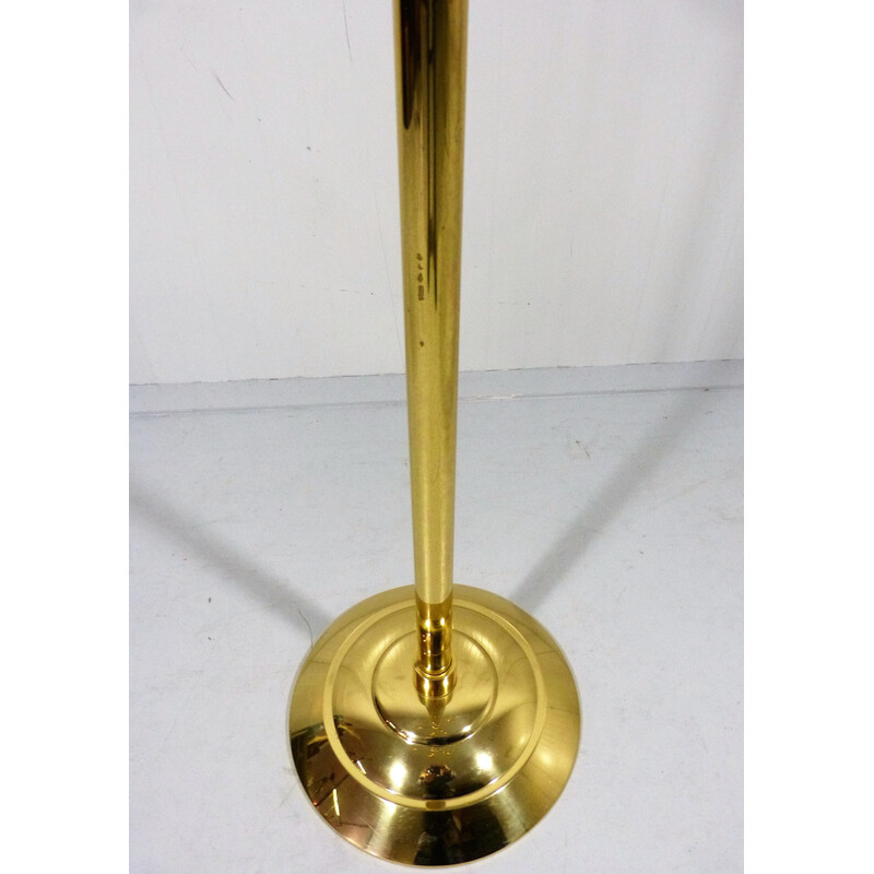 Vintage brass floor candlestick, 1960s