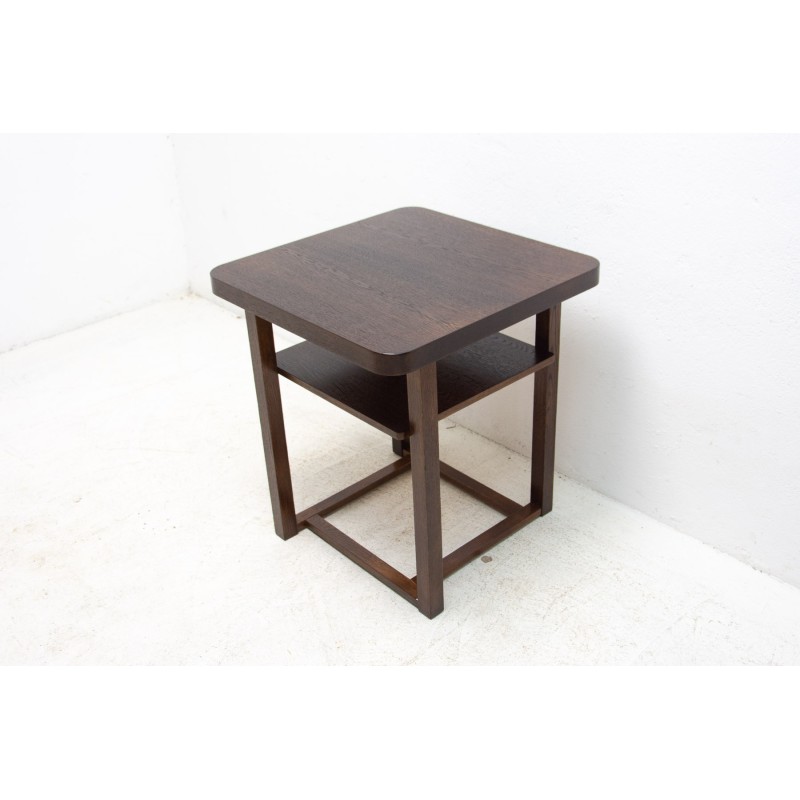 Mid century oakwood coffee table, Czechoslovakia 1950s