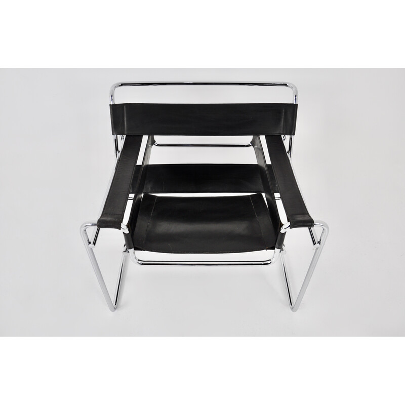 Sillón vintage Wassily de Marcel Breuer para Gavina, 1970