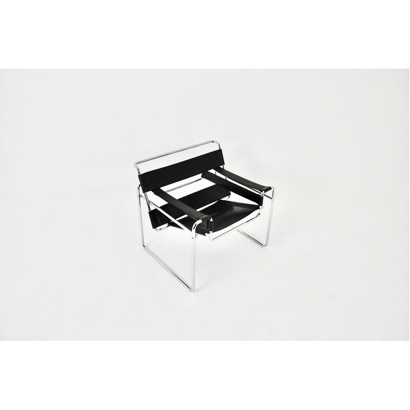 Cadeira de braços Vintage Wassily de Marcel Breuer para Gavina, 1970