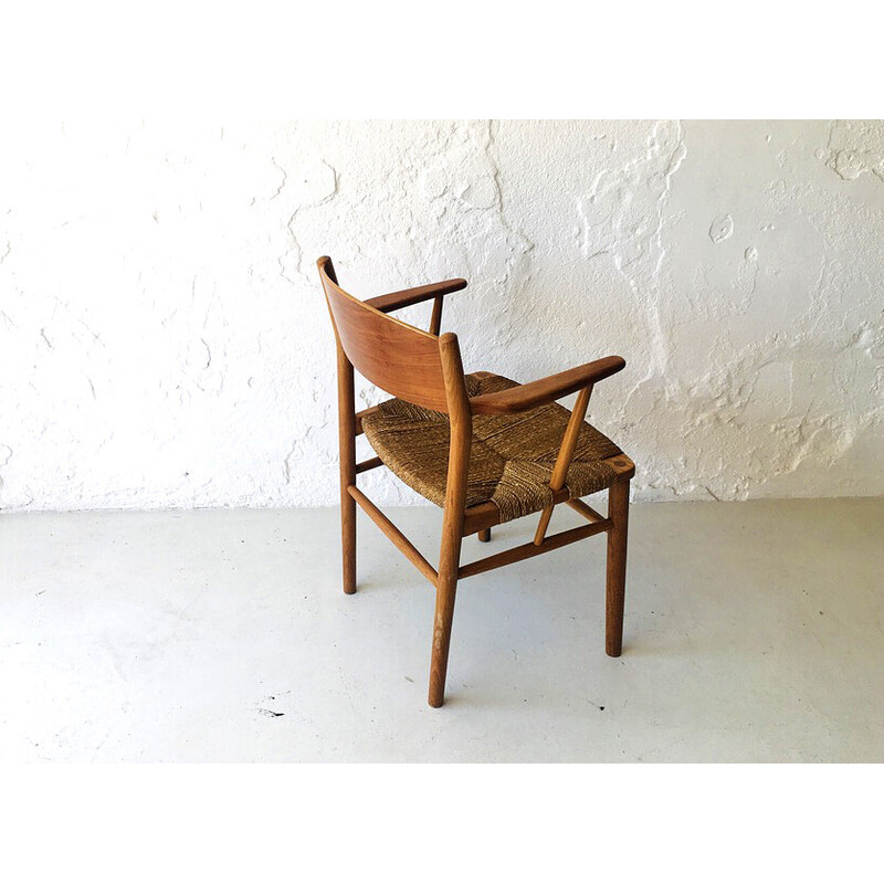 Fauteuil vintage danois de Borge Mogensen, 1960