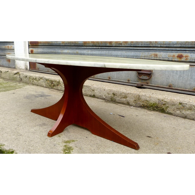 Vintage marble coffee table - 1960s