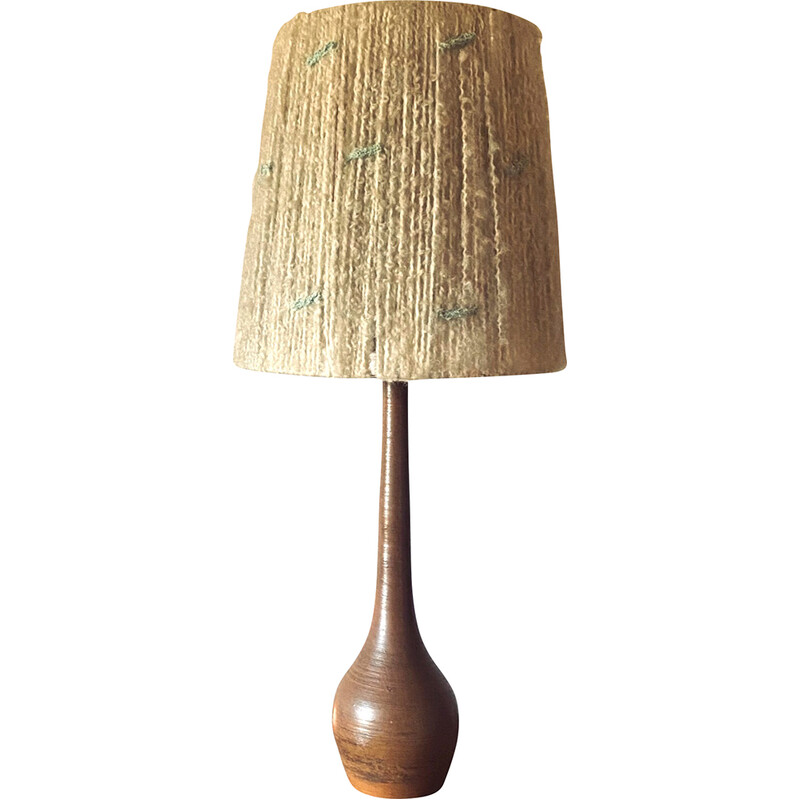 Mid-century earthenware table lamp, France 1950s