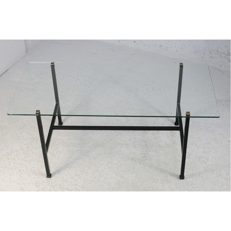 Vintage coffee table by Paul Geoffroy for Airborne, France 1950