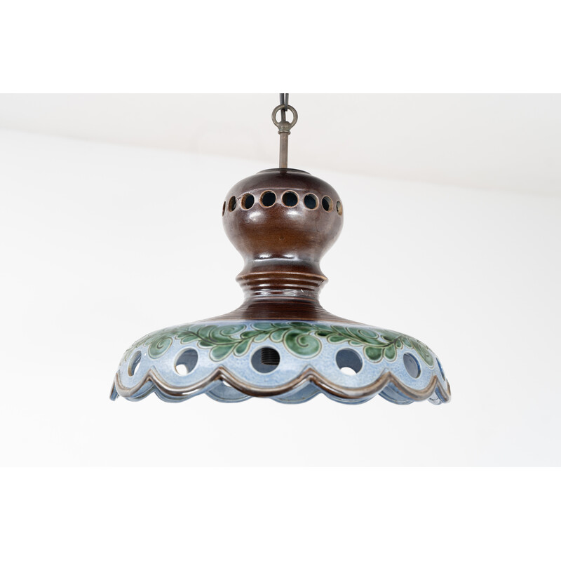 Vintage ceramic pendant lamp