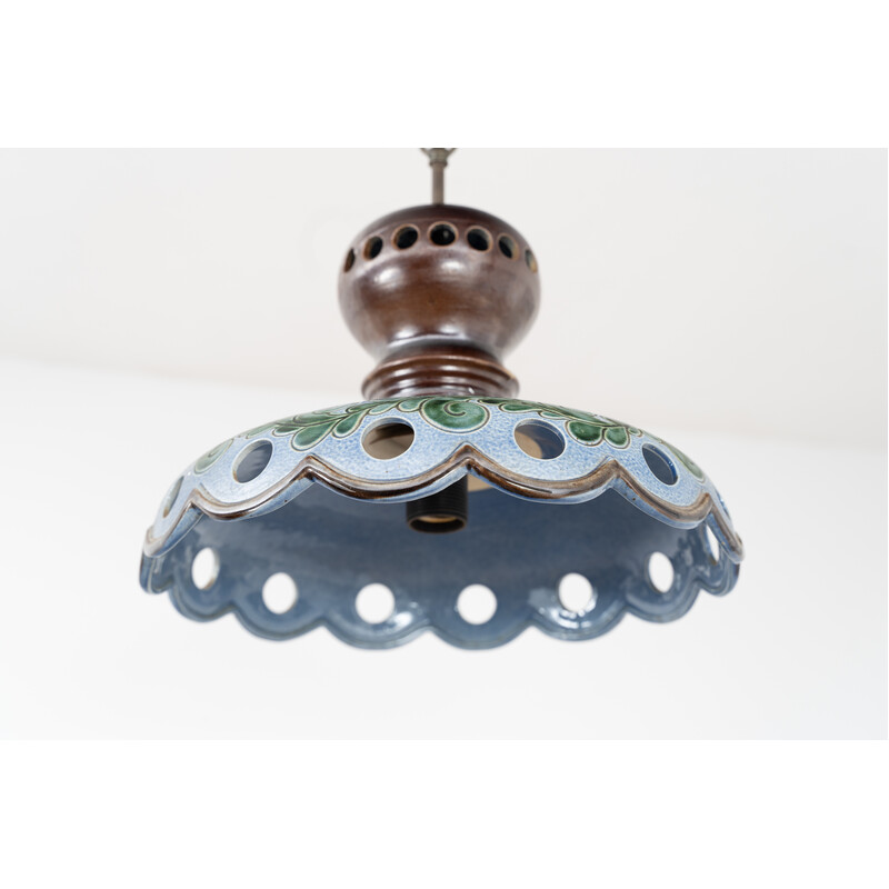 Vintage ceramic pendant lamp