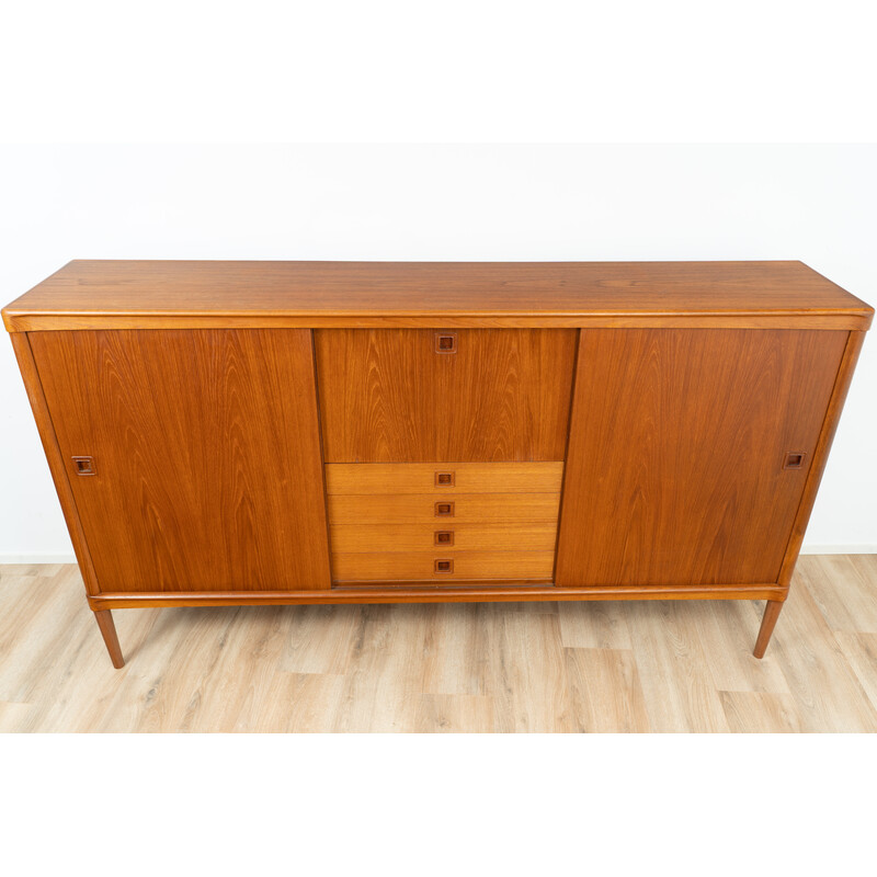 Vintage highboard with multiple storage compartment
