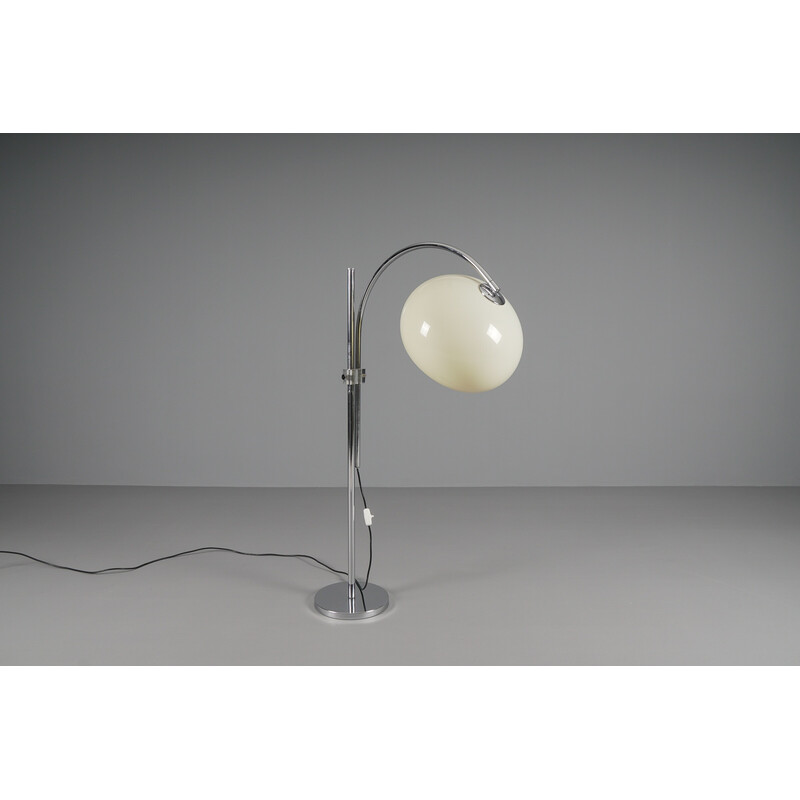Vintage verstelbare lamp van chroom en kunststof, 1970