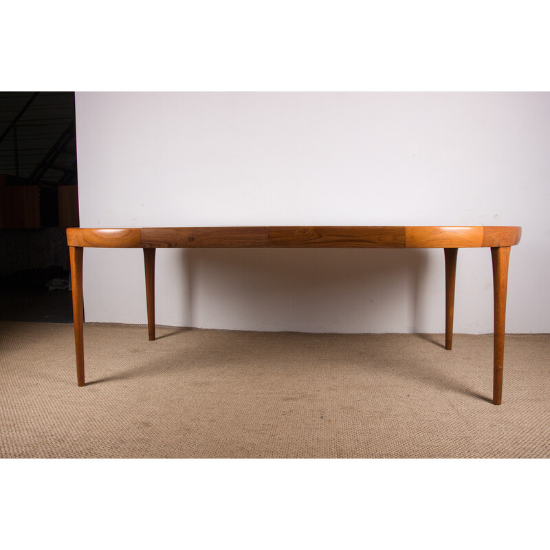 Vintage extendable teak table by Ib Kofod Larsen for Faarup Mobelfabrik, Denmark 1960s