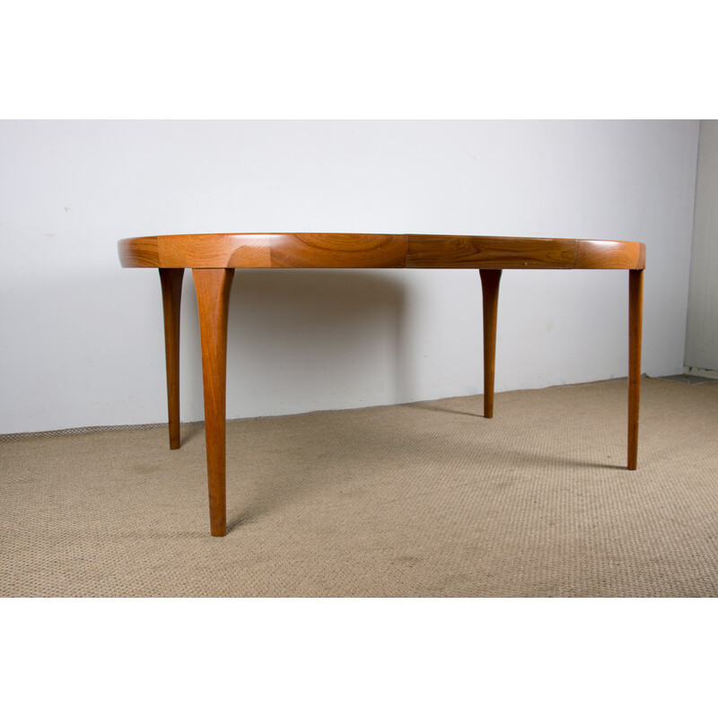 Vintage extendable teak table by Ib Kofod Larsen for Faarup Mobelfabrik, Denmark 1960s