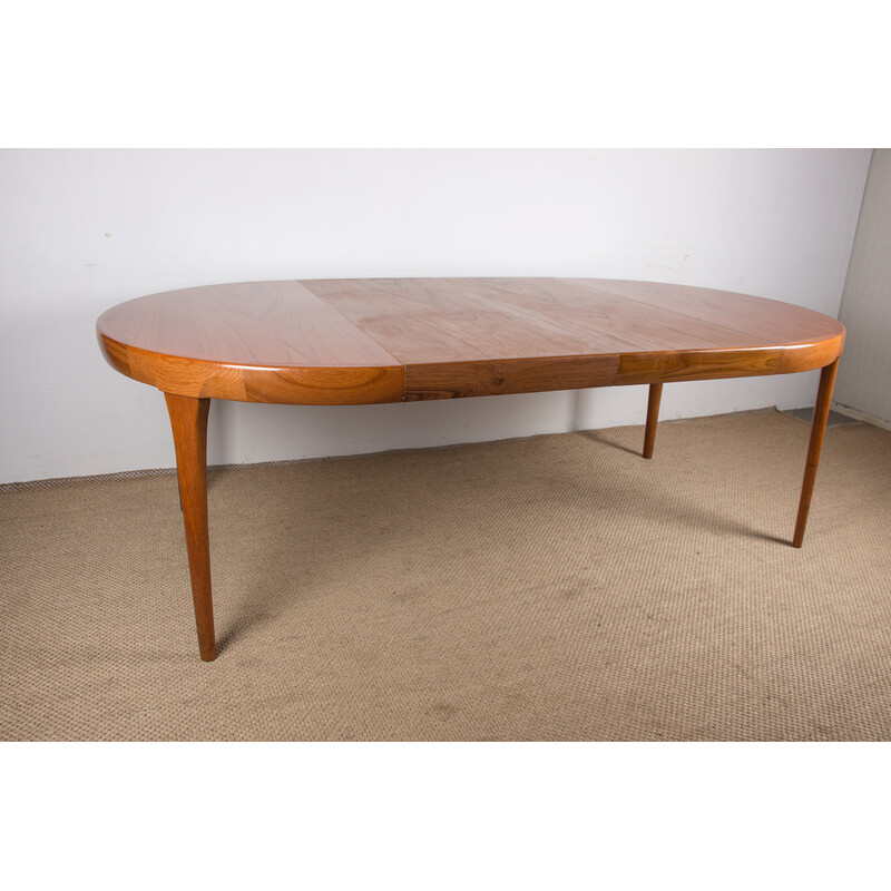 Vintage extendable teak table by Ib Kofod Larsen for Faarup Mobelfabrik, Denmark 1960s