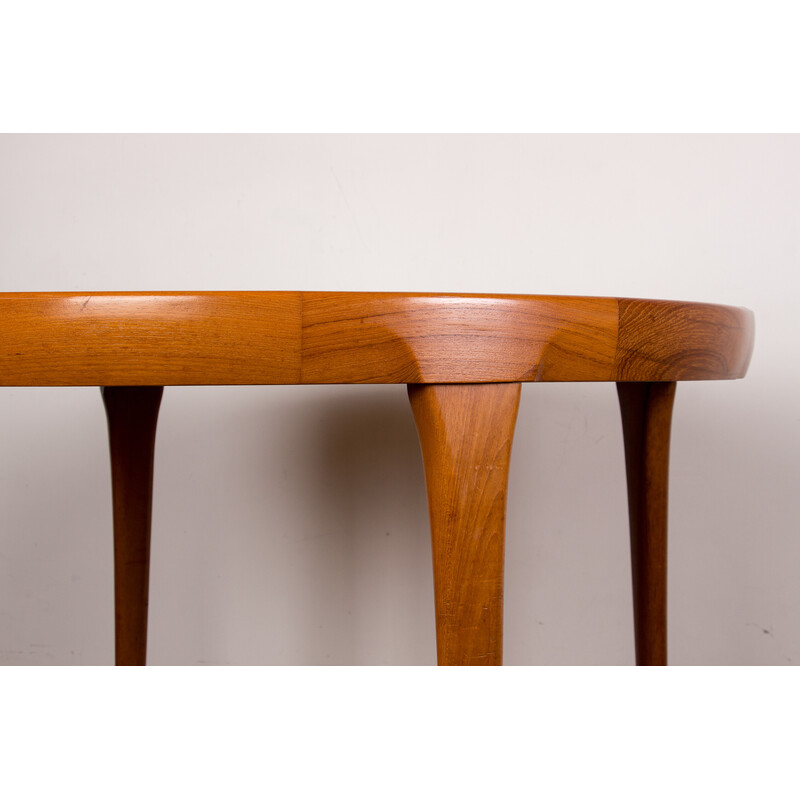Vintage extendable teak table by Ib Kofod Larsen for Faarup Mobelfabrik, Denmark 1960s