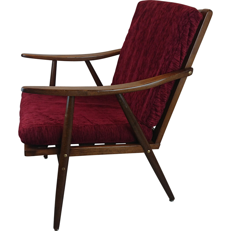 Vintage Boomerang armchair by M.Thonet, 1960