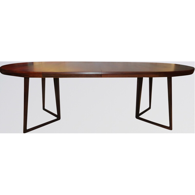 Dining table in Brazilian rosewood, Helge SIBAST - 1960s