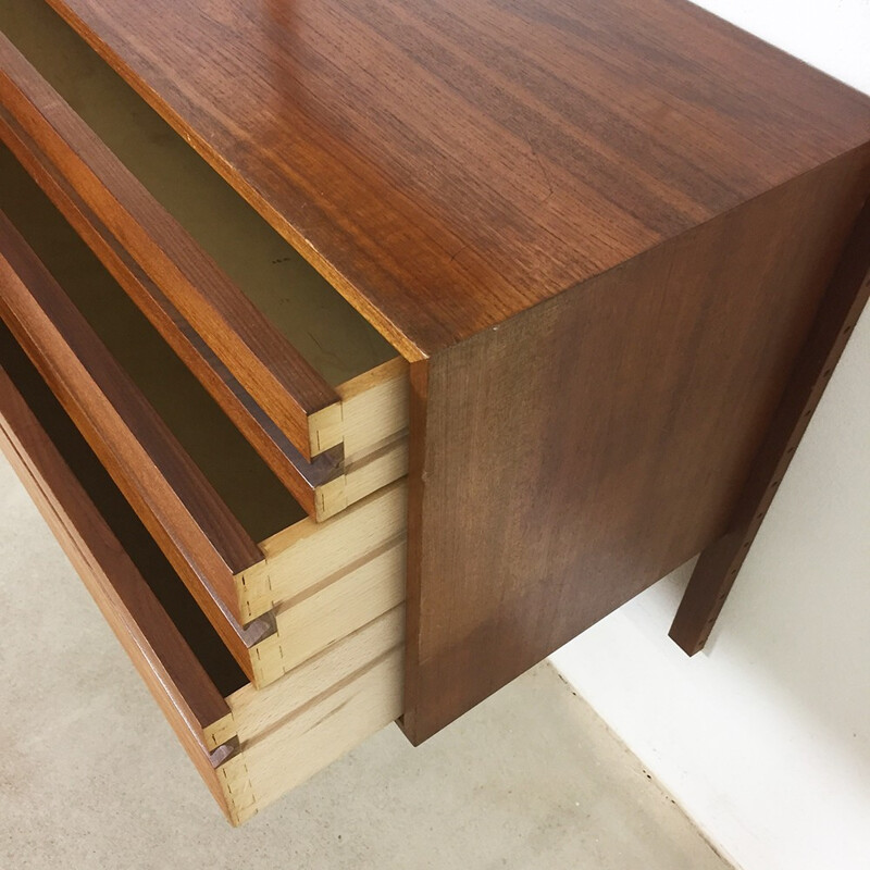 Vintage wall unit in teak with by Poul Cadovius for Cado - 1960s