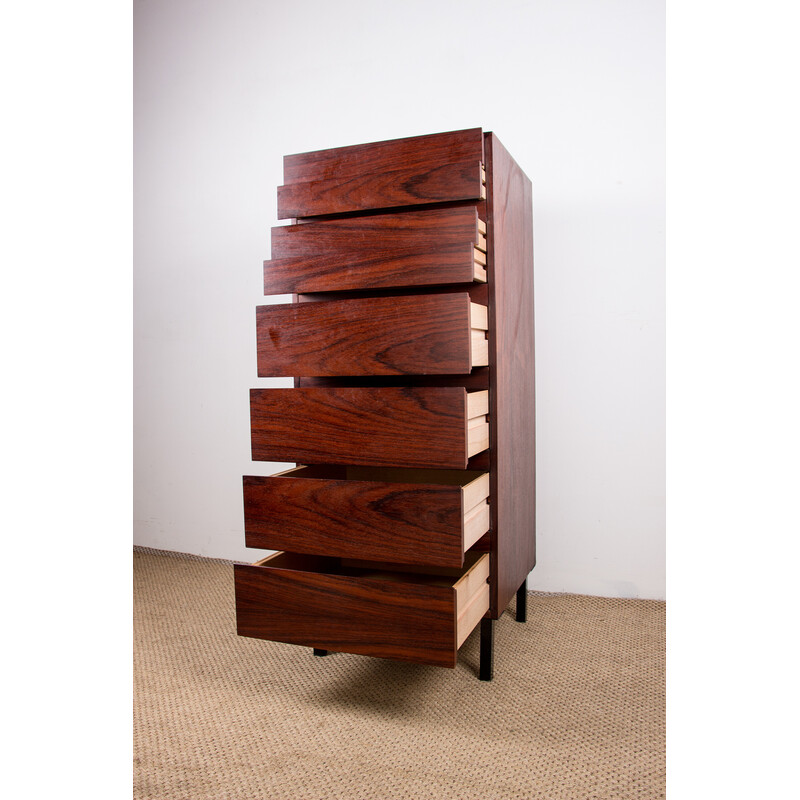 Vintage rosewood chest of drawers by Arne Wahl Iversen for Vinde Mobelfabrik, Denmark 1960s