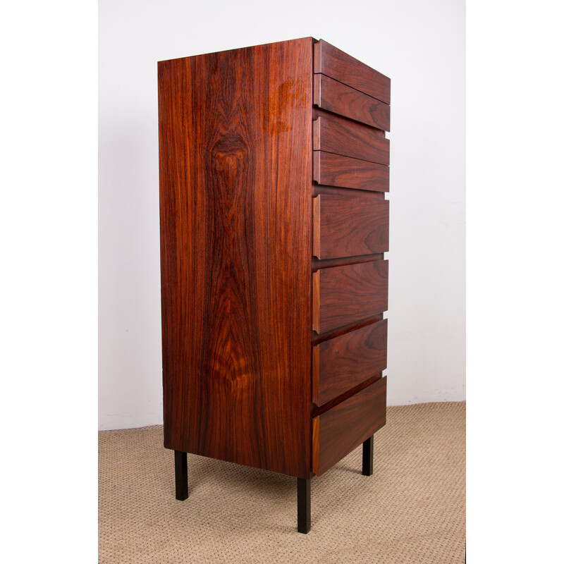 Vintage rosewood chest of drawers by Arne Wahl Iversen for Vinde Mobelfabrik, Denmark 1960s