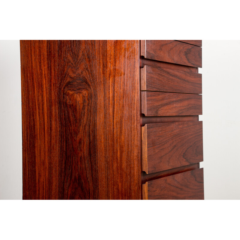 Vintage rosewood chest of drawers by Arne Wahl Iversen for Vinde Mobelfabrik, Denmark 1960s