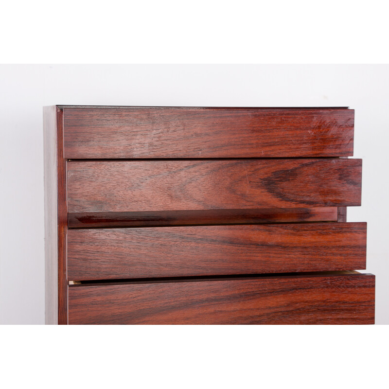Vintage rosewood chest of drawers by Arne Wahl Iversen for Vinde Mobelfabrik, Denmark 1960s