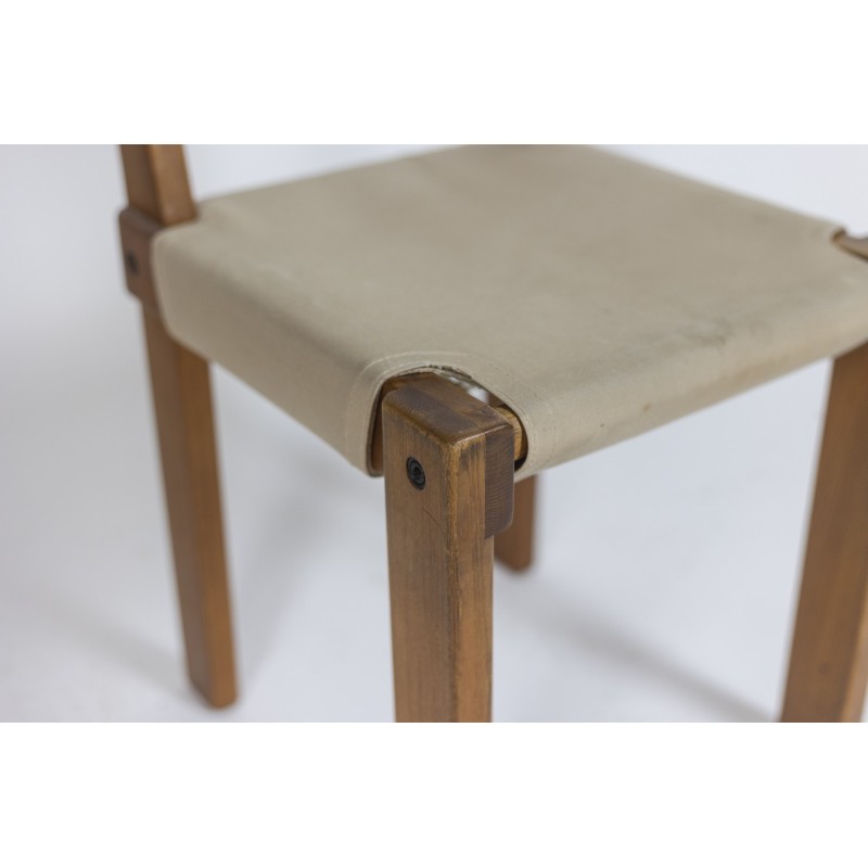 Vintage elmwood chair by Pierre Chapo, France 1980s