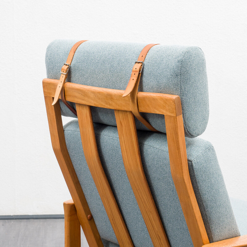 Vintage teak rocking chair by Sven Ellekaer, Denmark 1960s