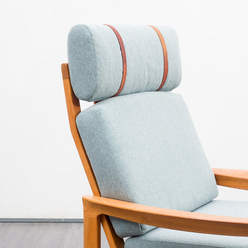 Vintage teak rocking chair by Sven Ellekaer, Denmark 1960s