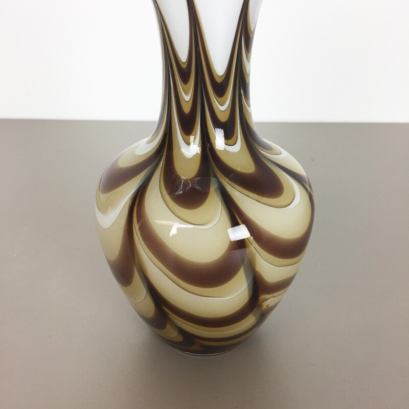 Vase vintage à plusieurs couleurs en verre par Carlo Moretti pour Opaline Florence, Italie 1970