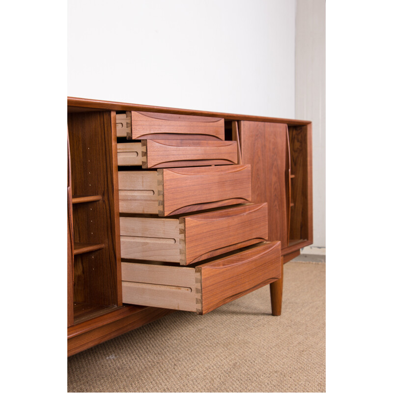 Vintage Danish teak sideboard by Arne Vodder for Dyrlund, 1960