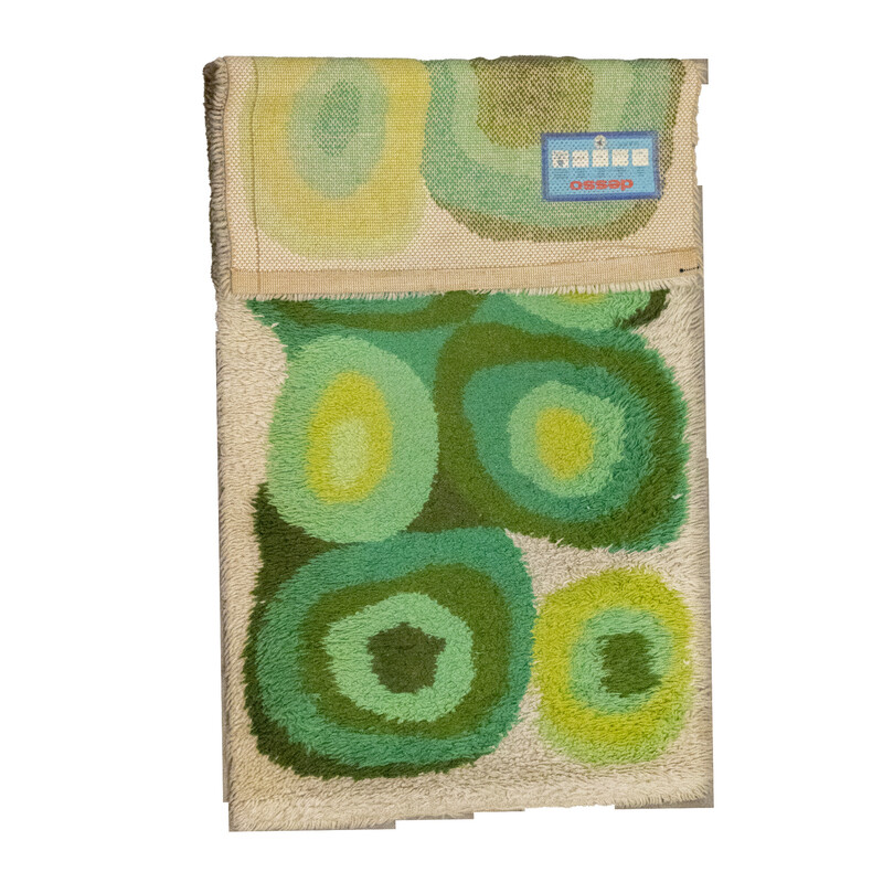 Tapis vintage Desso "Sushi Roll" vert