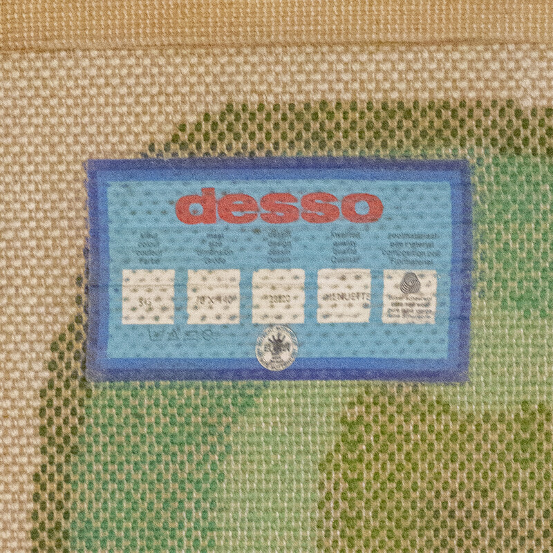 Tapis vintage Desso "Sushi Roll" vert