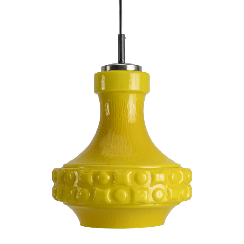 Vintage space-age "waffle" pendant lamp by Peil and Putzler