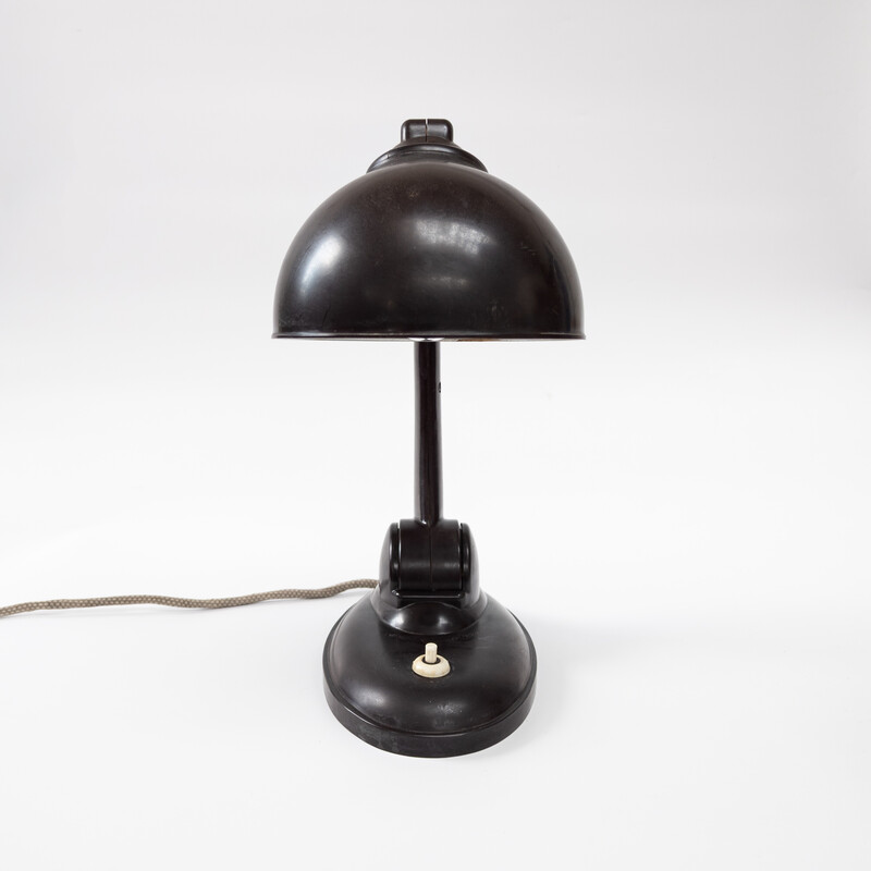 Lampada da tavolo Bauhaus vintage in bachelite di E. K. Cole per Ekco Ltd, anni '30