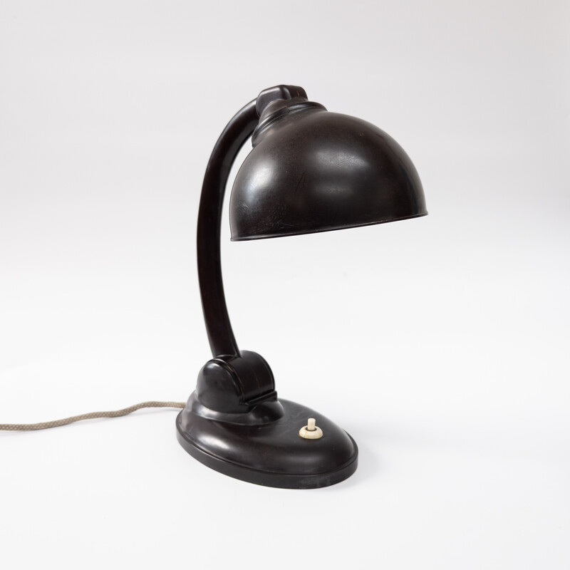Lampada da tavolo Bauhaus vintage in bachelite di E. K. Cole per Ekco Ltd, anni '30