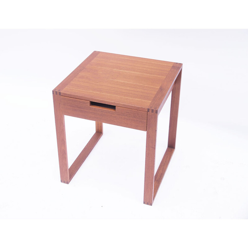 Comodino scandinavo in teak, 1950-1960