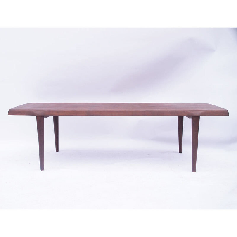 Scandinavian vintage teak coffee table by John Borné Mikael Laursen, 1960-1970s