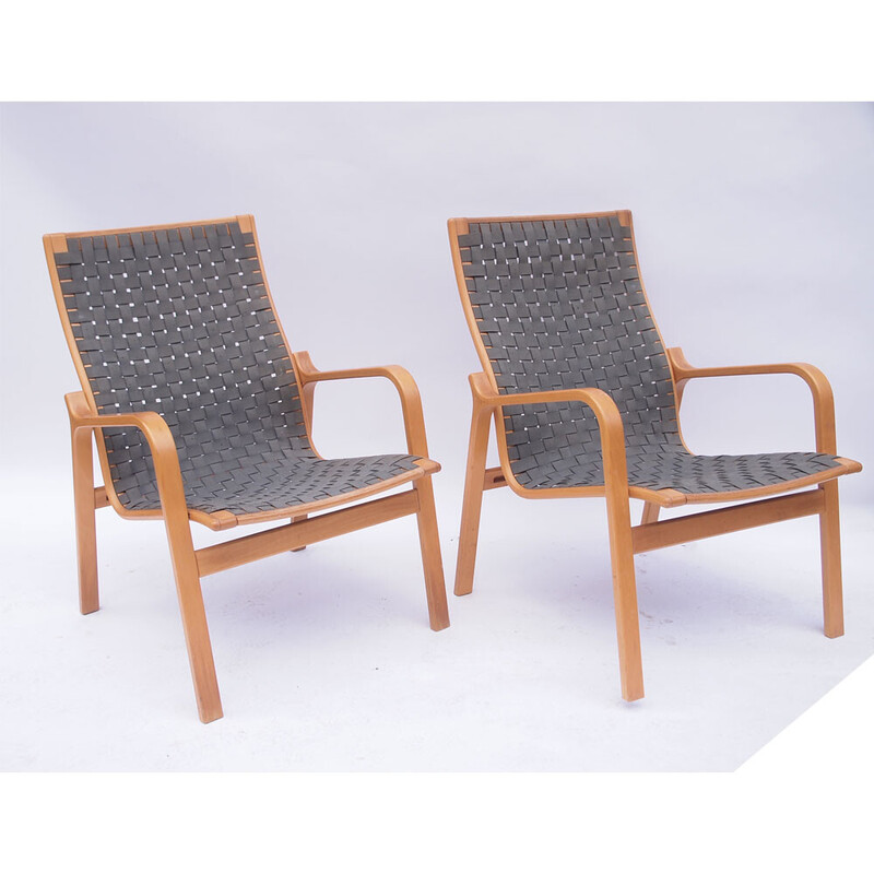 Cadeira de braços escandinava vintage