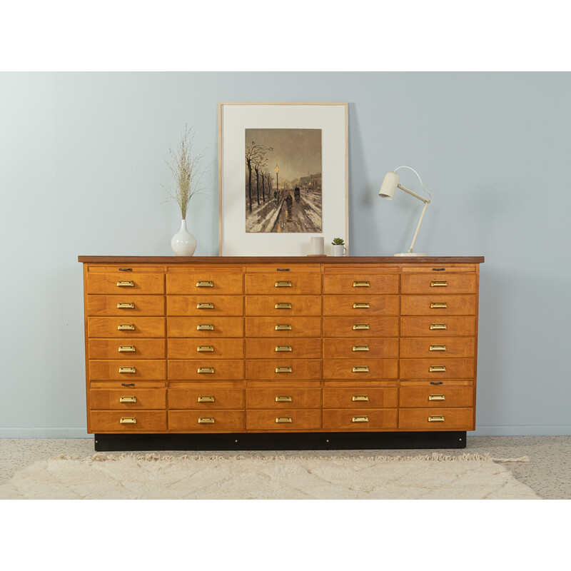 Vintage drawer cabinet in beechwood veneer, Germany 1950s