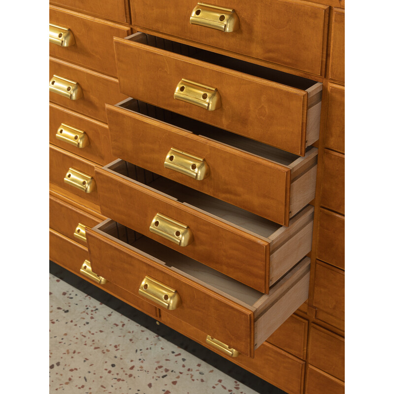 Vintage drawer cabinet in beechwood veneer, Germany 1950s