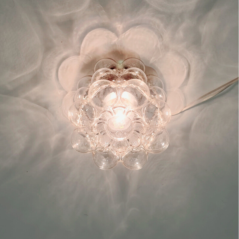 Mid-century bubble glass ceiling lamp by Helena Tynell for Limburg, Germany 1960s