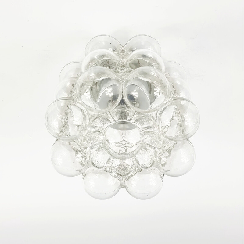 Mid-century bubble glass ceiling lamp by Helena Tynell for Limburg, Germany 1960s