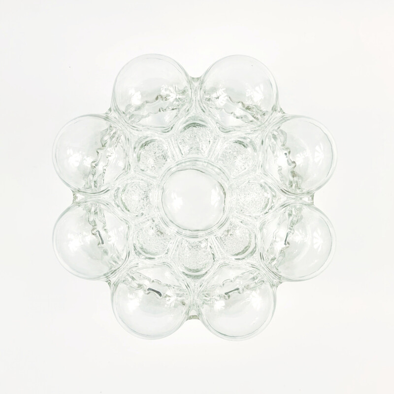 Mid-century bubble glass ceiling lamp by Helena Tynell for Limburg, Germany 1960s