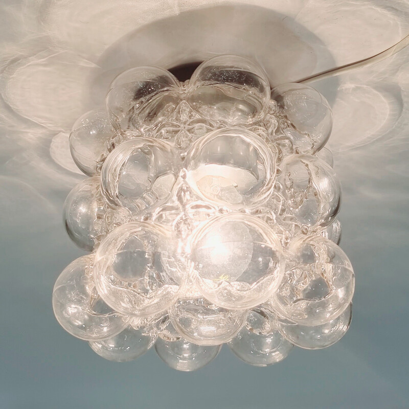 Mid-century bubble glass ceiling lamp by Helena Tynell for Limburg, Germany 1960s