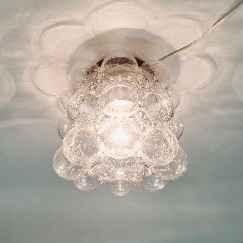 Mid-century bubble glass ceiling lamp by Helena Tynell for Limburg, Germany 1960s