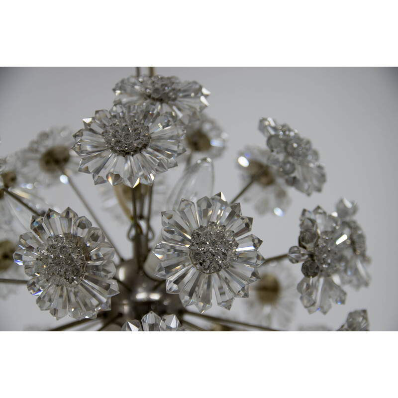 Vintage Dandelion chandelier by Preciosa, 1970s