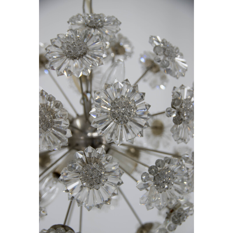 Vintage Dandelion chandelier by Preciosa, 1970s