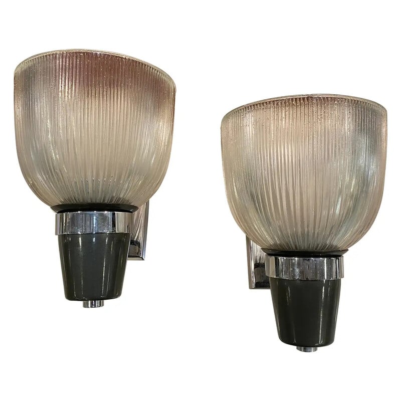 Pair of vintage Lp5 wall lamps by Ignazio Gardella for Azucena, 1960s