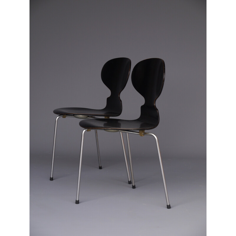 Pareja de sillas Ant vintage de Arne Jacobsen para Fritz Hansen, años 50