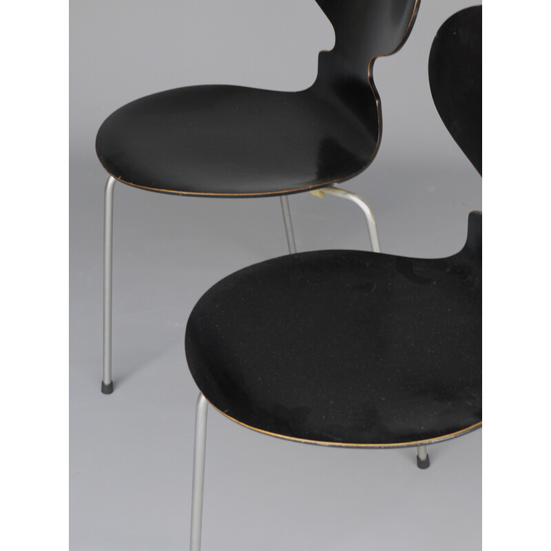 Coppia di sedie Ant vintage di Arne Jacobsen per Fritz Hansen, anni '50